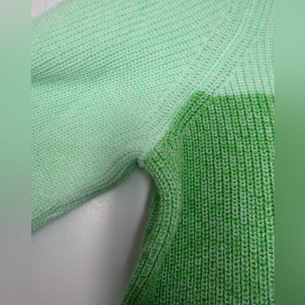 Lilly Pulitzer Cortina sweater in Agave Green Marled Ombré size L - Picture 3 of 10